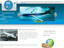 Tablet Screenshot of mccargoexpress.com